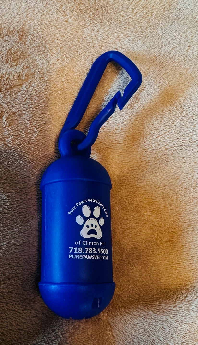Blue Dog Waste Bag Dispenser with Carabiner Clip - photo 3