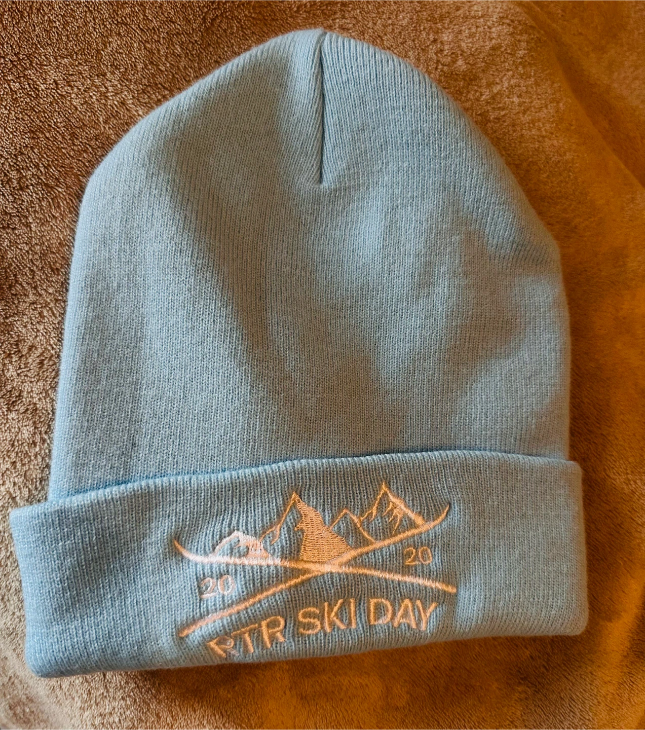 Bayside Light Blue Knit Beanie - One Size
