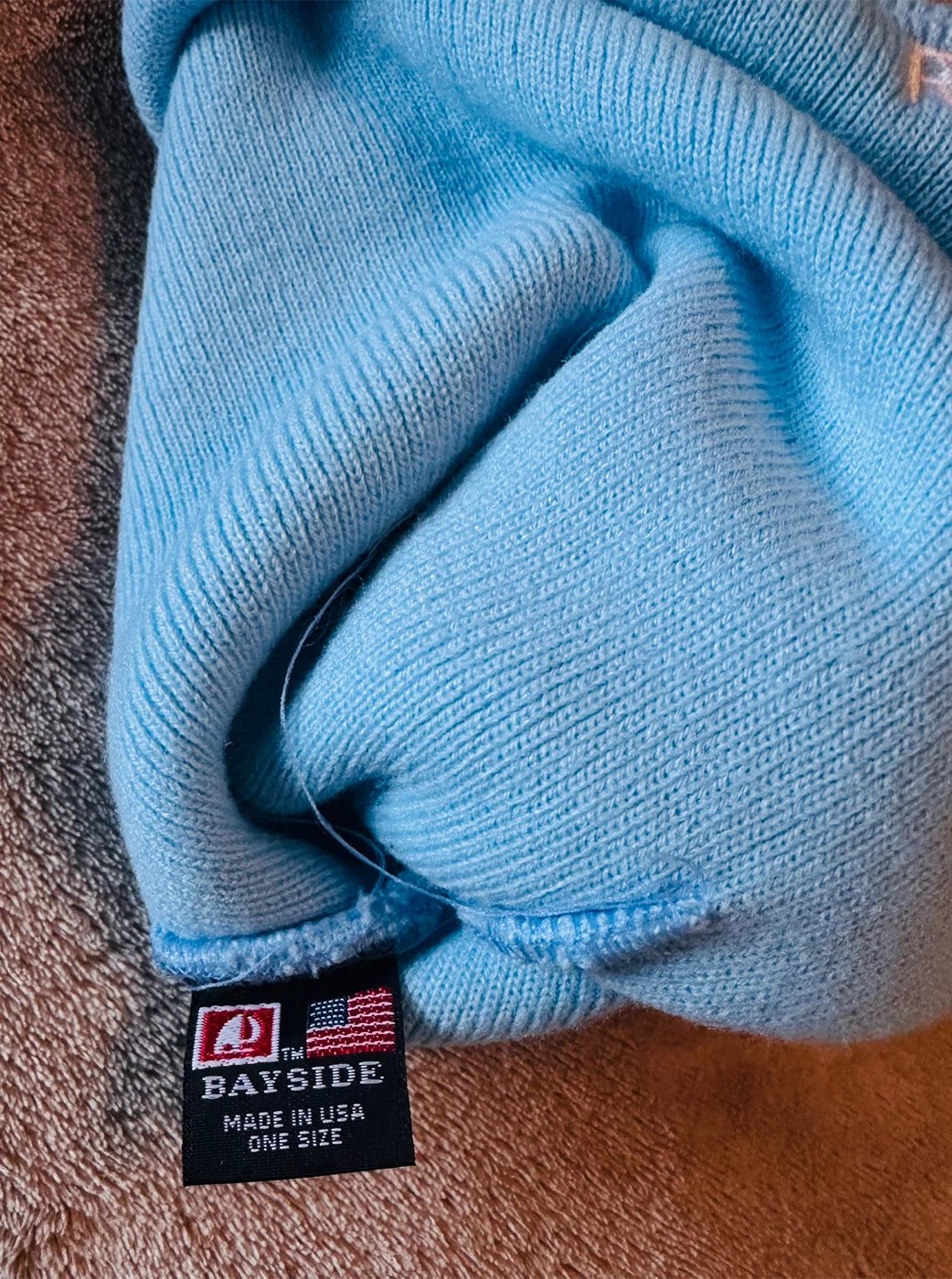 Bayside Light Blue Knit Beanie - One Size - photo 3