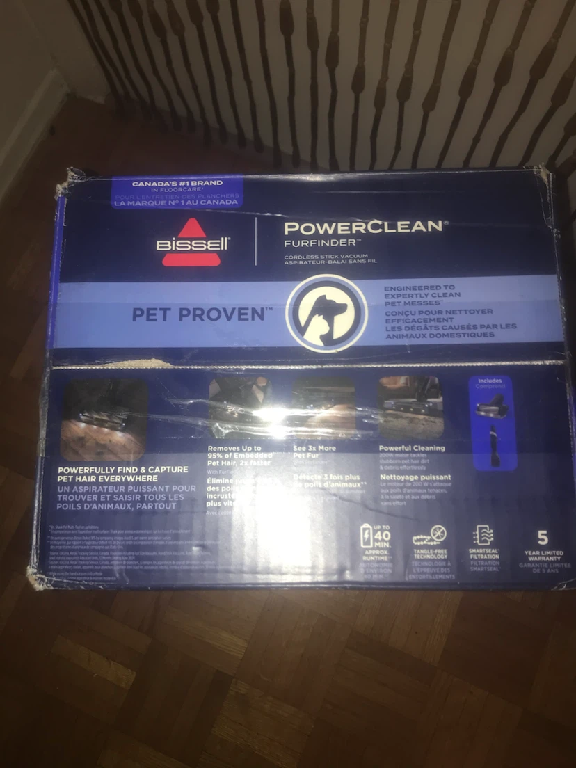 Aspirateur Bissell PowerClean Furfinder sans fil