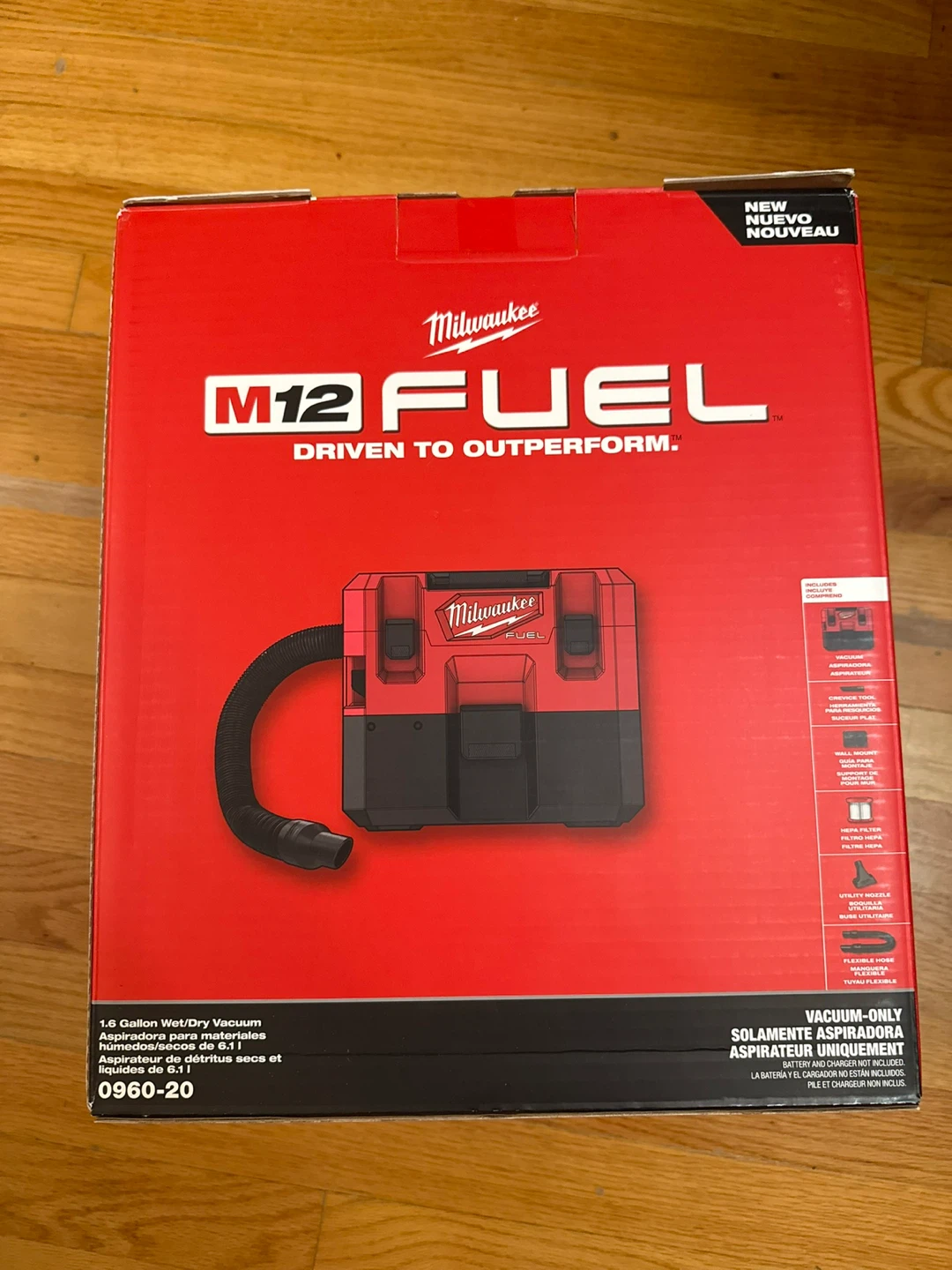 Milwaukee M12 FUEL 1.6 Gallon Wet/Dry Vacuum 0960-20