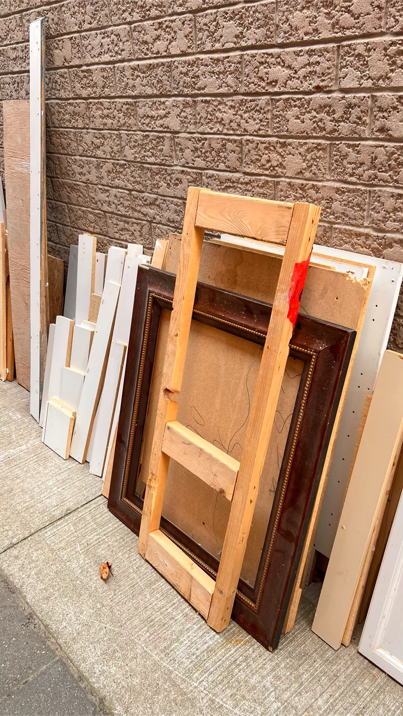 Assorted Wood Scraps and Cabinet Doors - photo 3