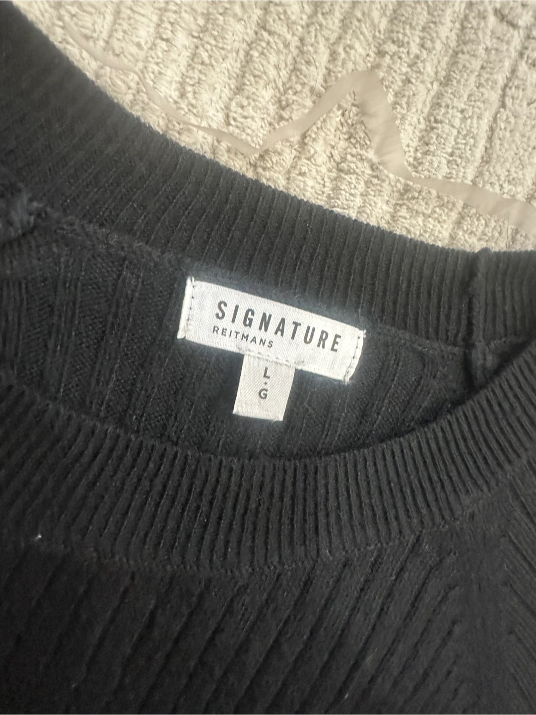 Signature Reithmans Black Ribbed Knit Dress - photo 2