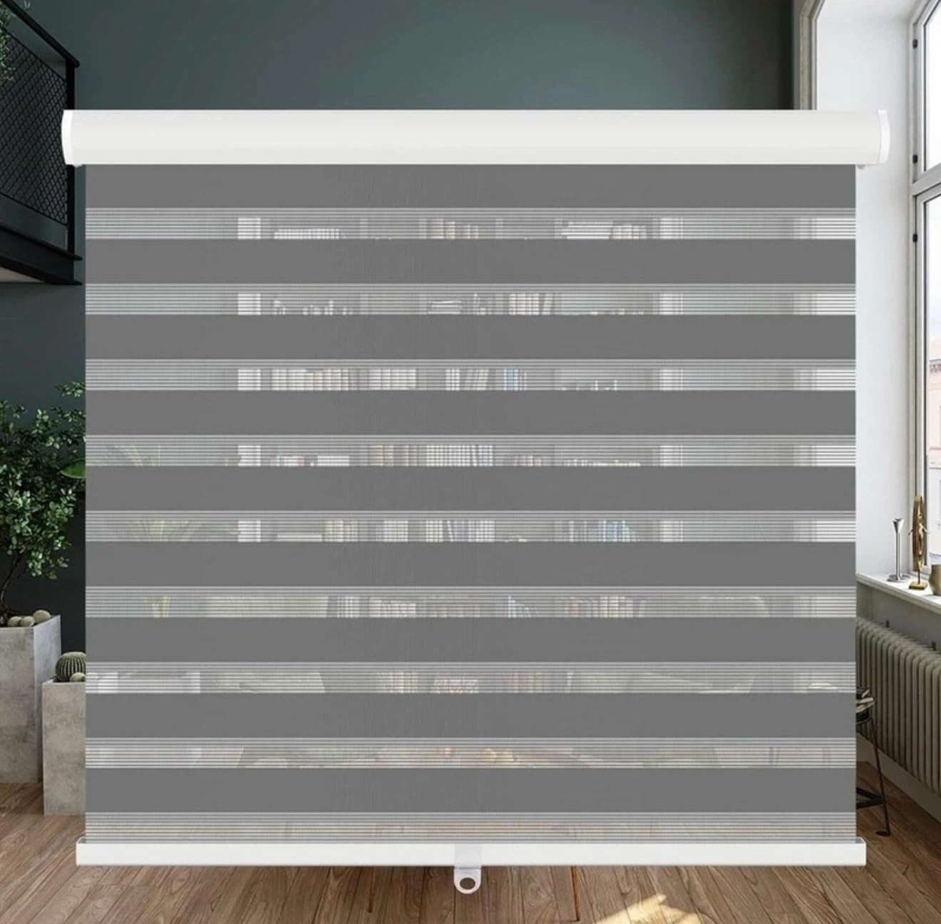 Cordless Zebra Blinds Roller Shades, 35”x72”