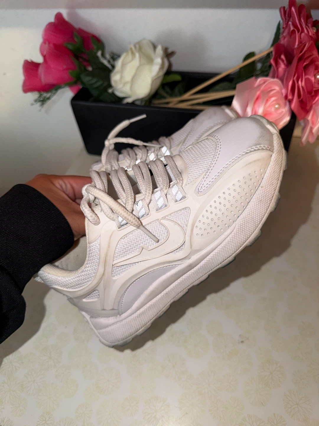 Nike Air White Sneakers 13C - photo 2