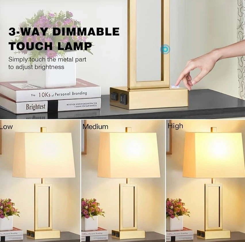 Touch Control Table Lamps Set of 2 - photo 3