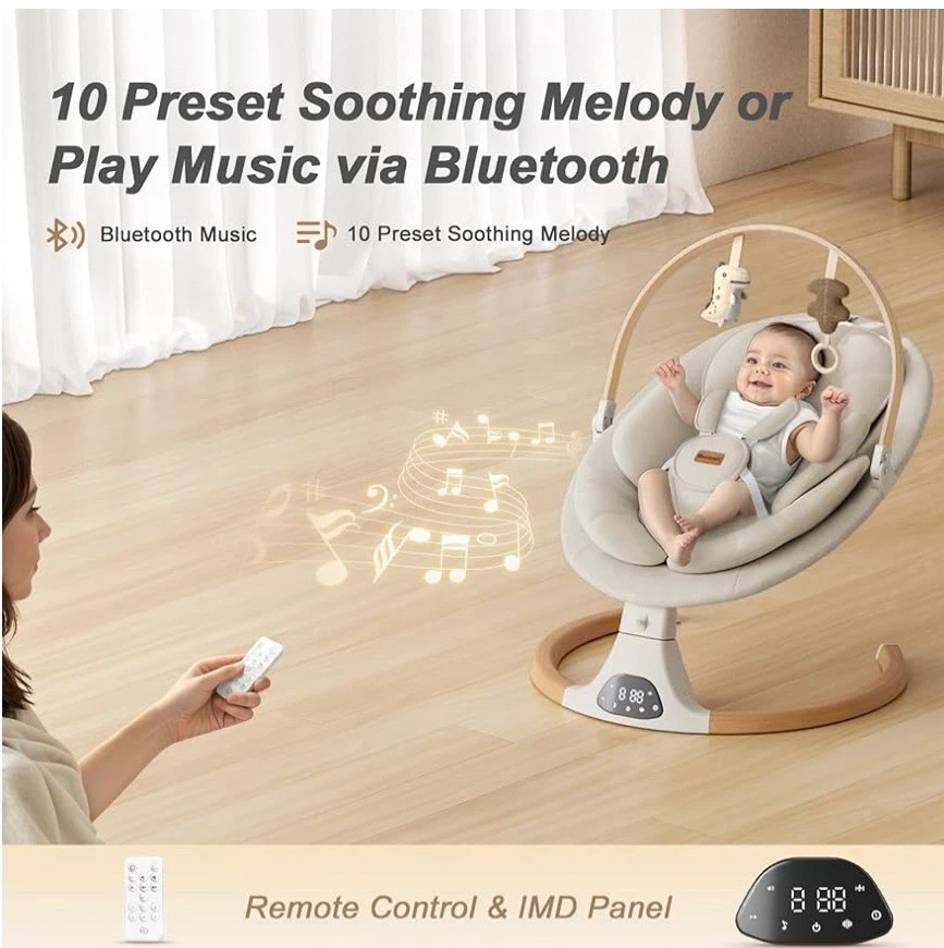 New in Box Monamii Baby Swings for Infants - photo 5
