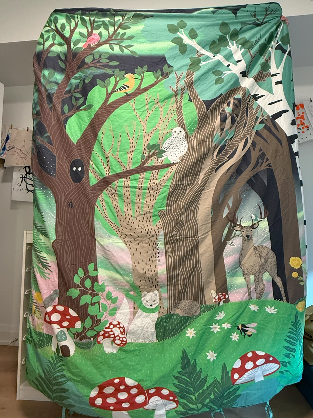 IKEA Kids Duvet Cover and Pillowcase - Forest Pattern - photo 4