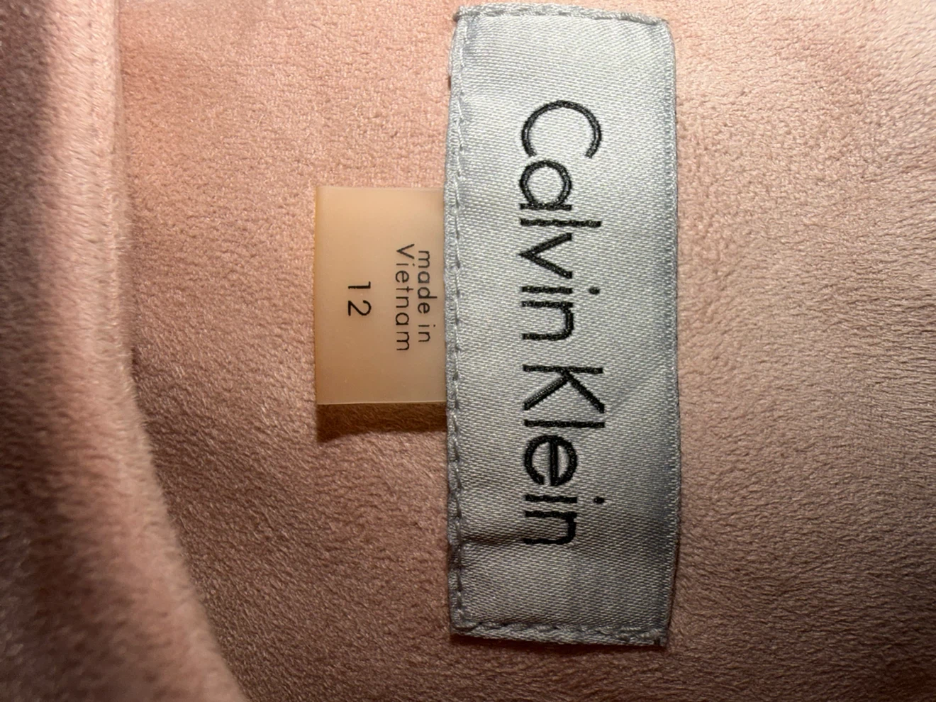 Calvin Klein Pink Sleeveless faux suede Dress Size 12 - photo 4