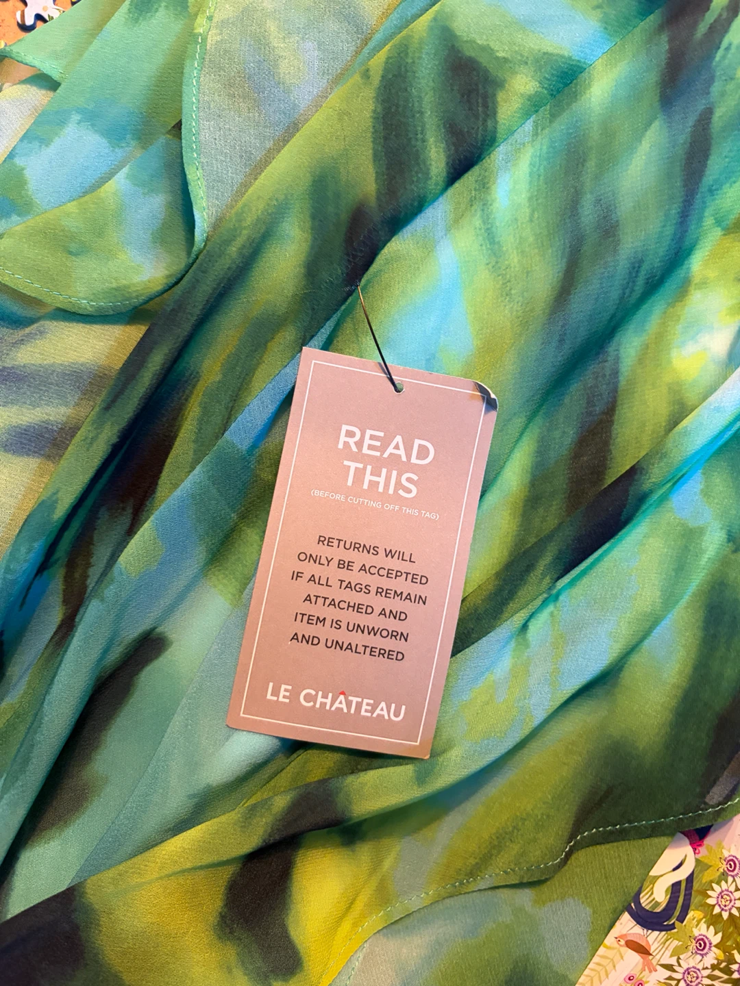 LE CHÂTEAU Printed Ruffle Chiffon Gown - photo 3