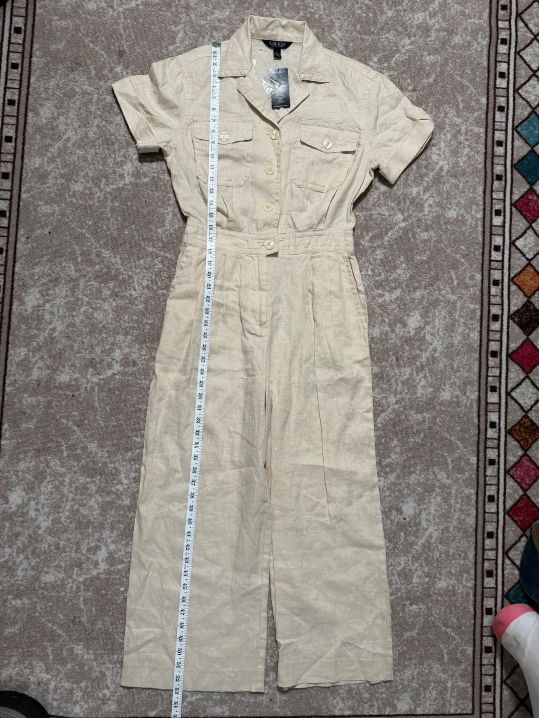 Lauren Ralph Lauren Linen Jumpsuit size 2 - photo 4