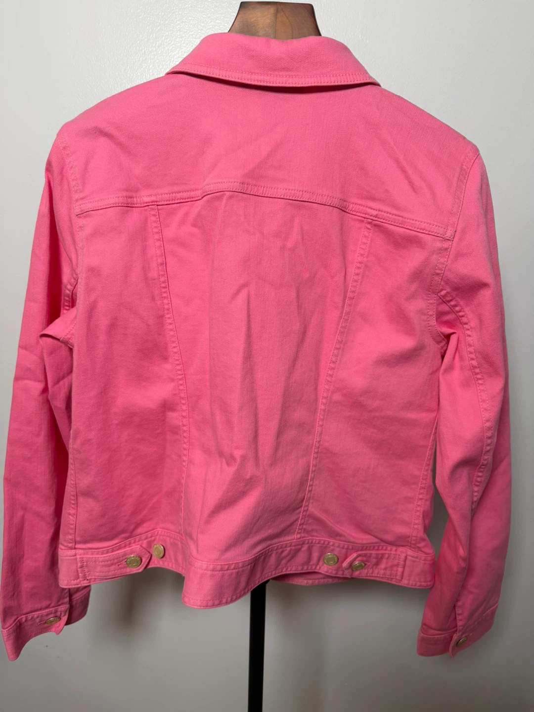 Talbots Pink Denim Jacket Size L NWT - photo 2