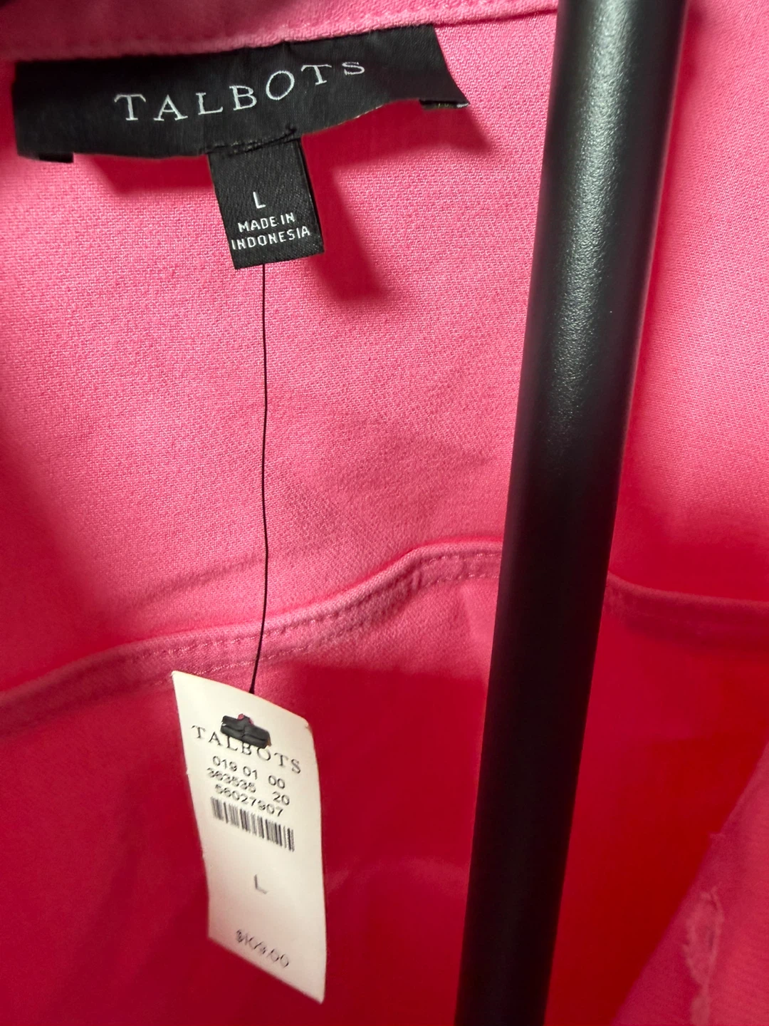 Talbots Pink Denim Jacket Size L NWT - photo 3
