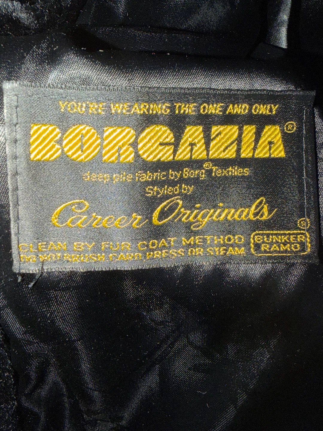 Black Borgazia Faux Fur Coat size 16 - photo 4