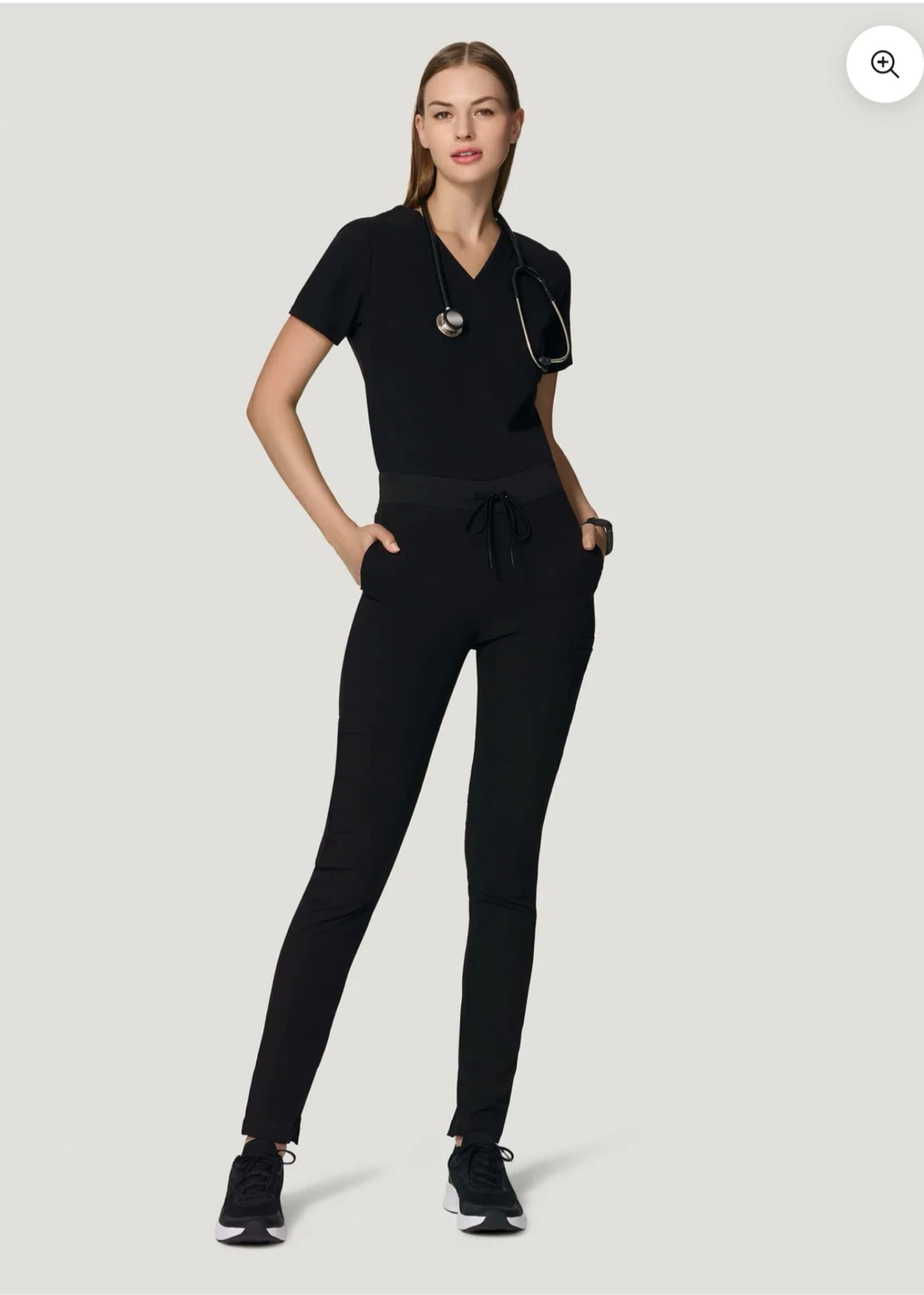 Mandala Scrubs Set - V-Neck Top & Jogger Pants - photo 4