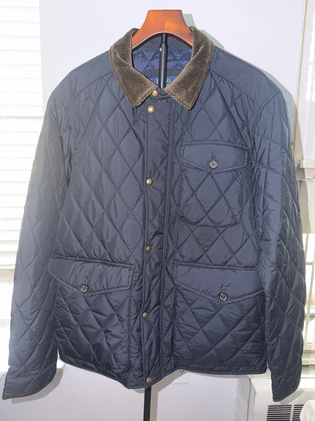 Polo Ralph Lauren Quilted Jacket Navy XL NWT