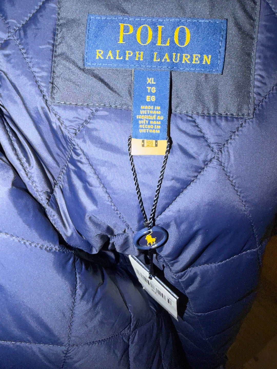 Polo Ralph Lauren Quilted Jacket Navy XL NWT - photo 4