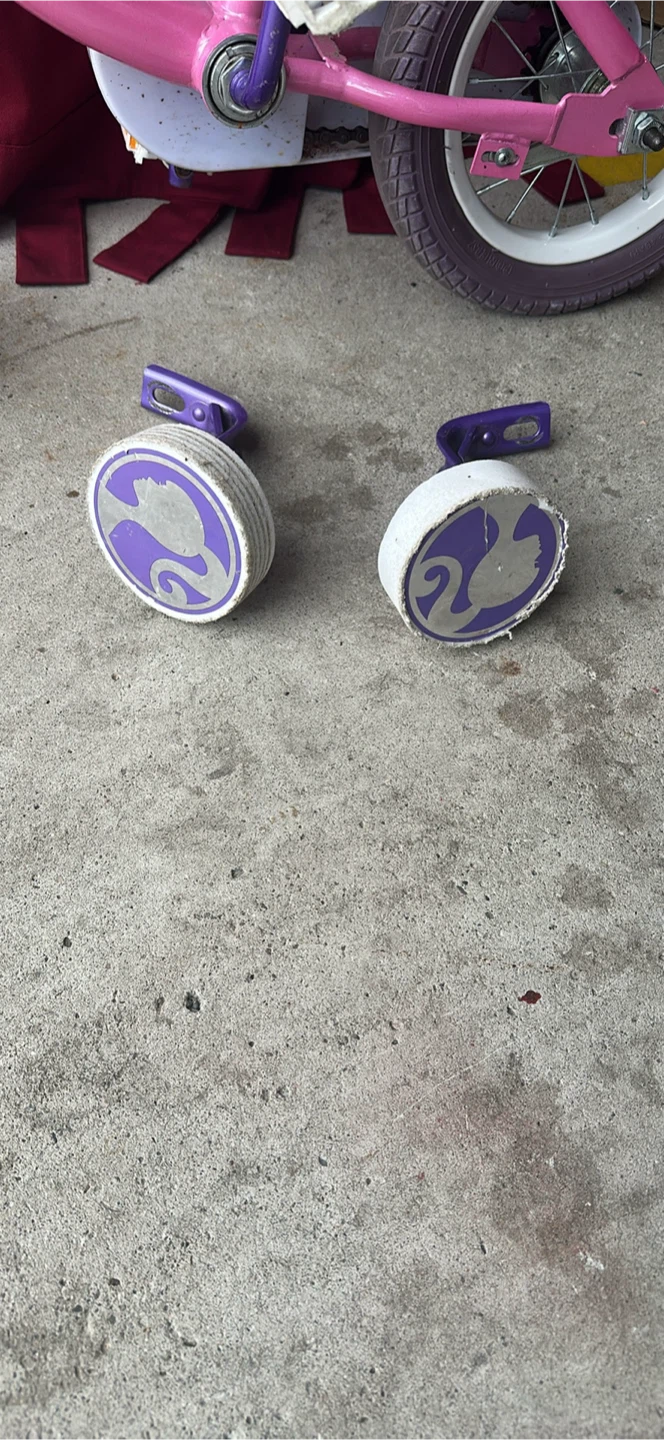Pink Barbie Kids Bicycle with Training Wheels - photo 2