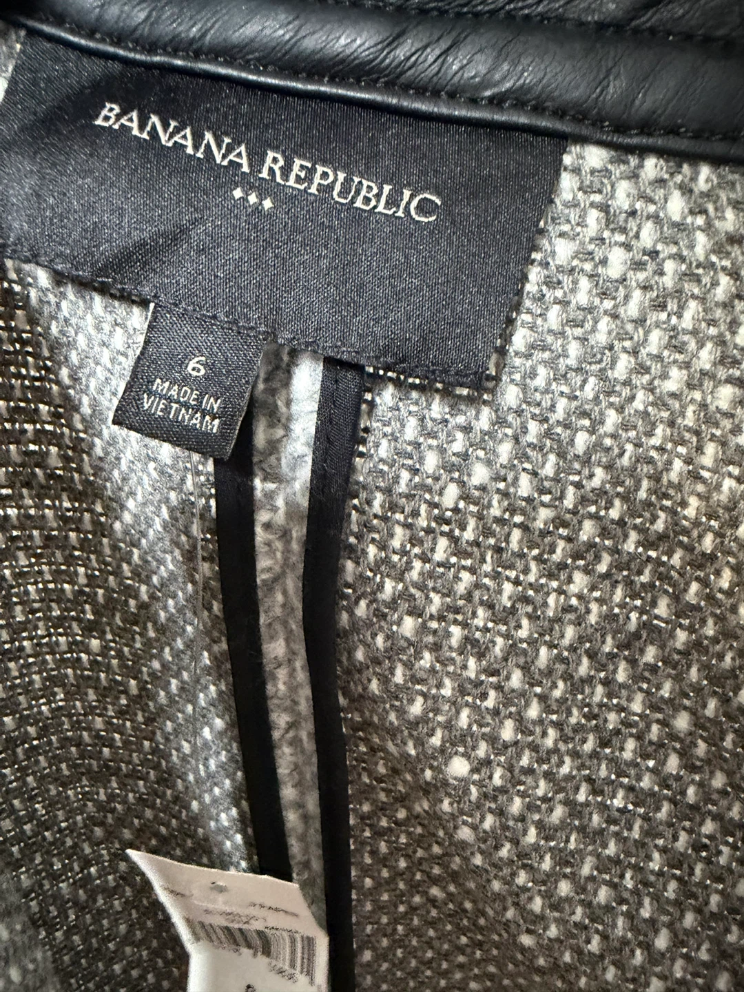 Banana Republic Tweed Blazer Jacket Size 6 NWT - photo 4