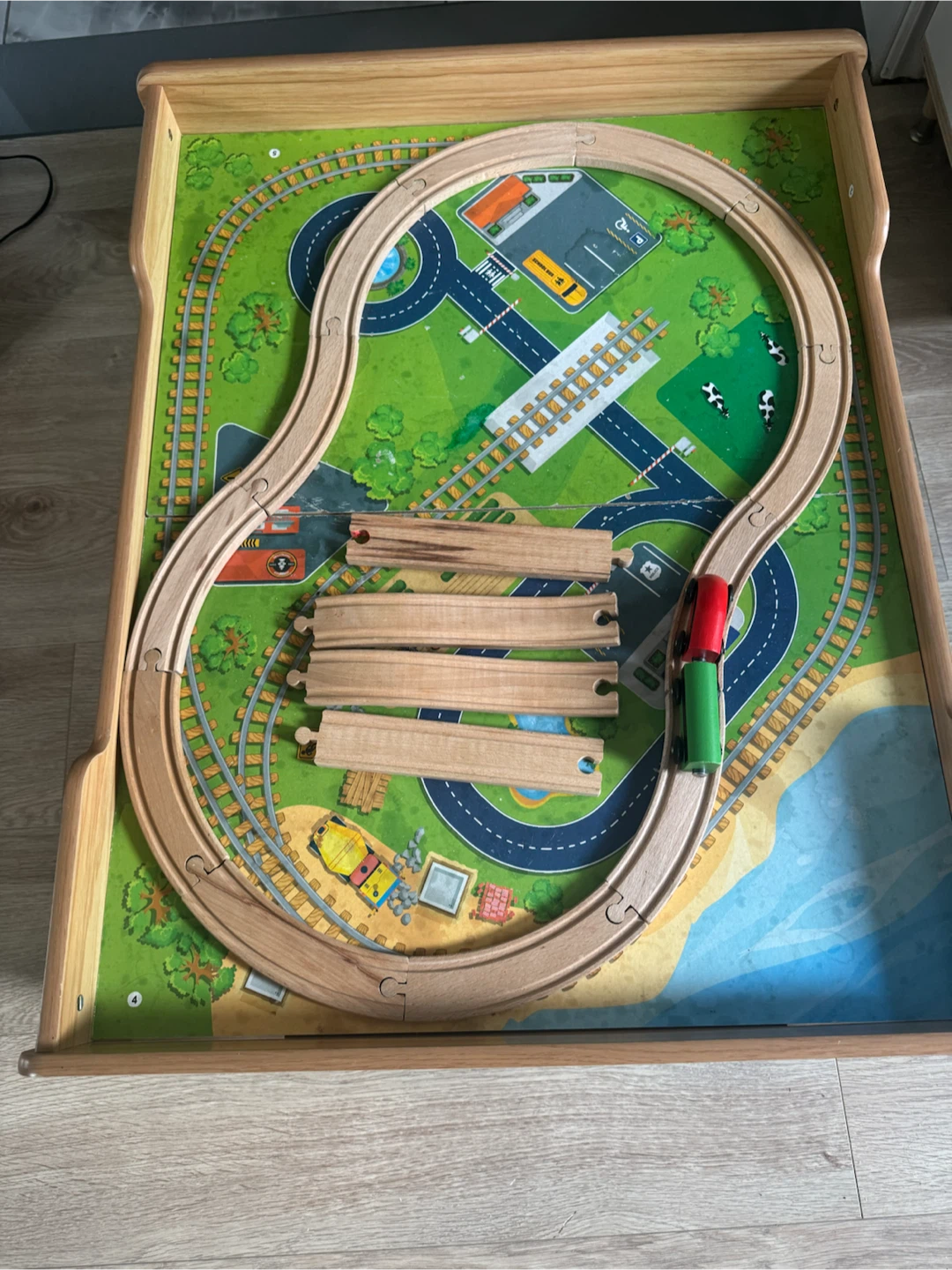 Wooden Train Set Play Table - photo 3