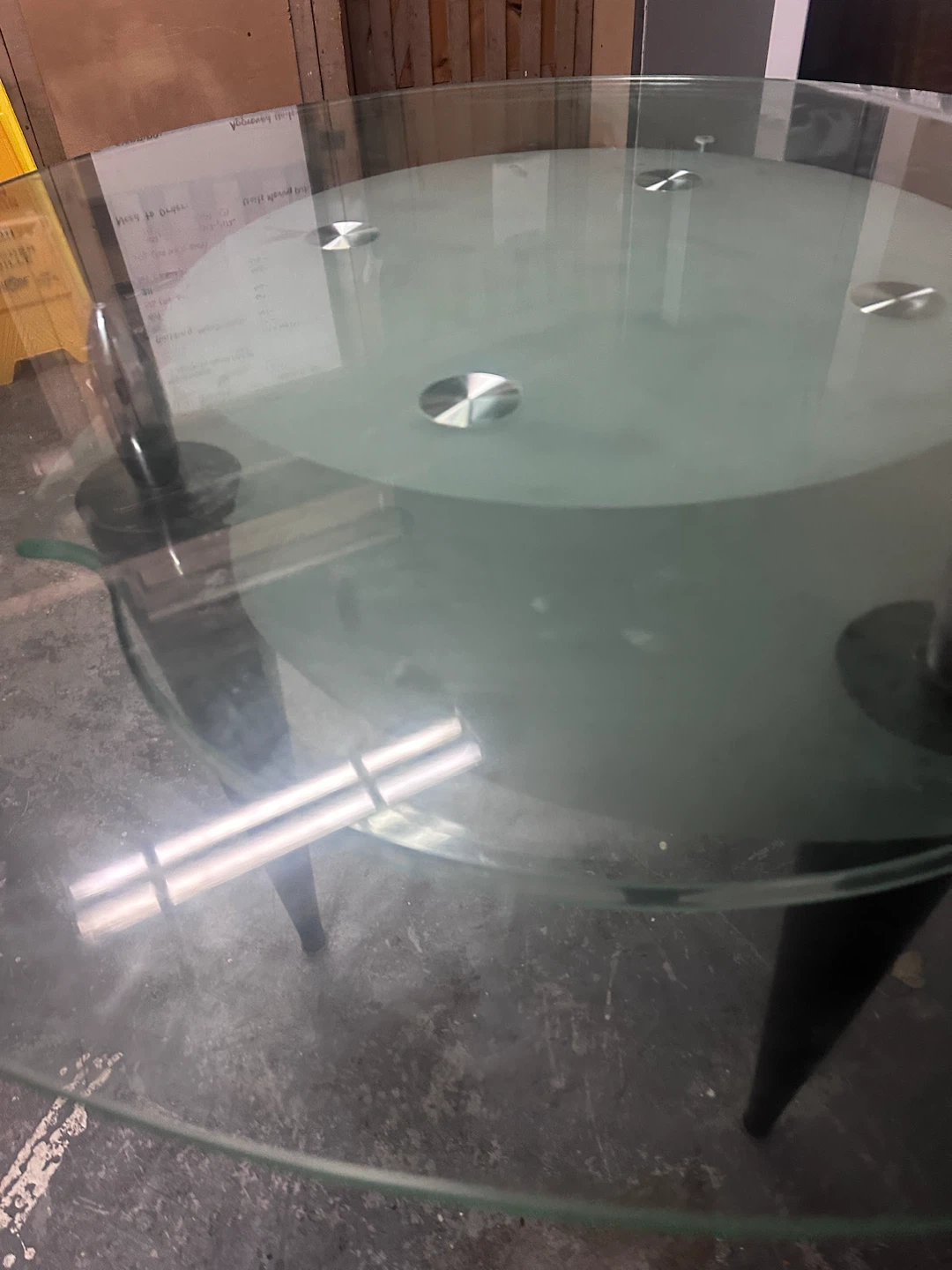2-tier 4-seater Glass Dining Table - photo 4