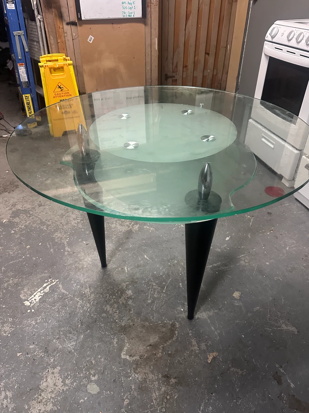 2-tier 4-seater Glass Dining Table