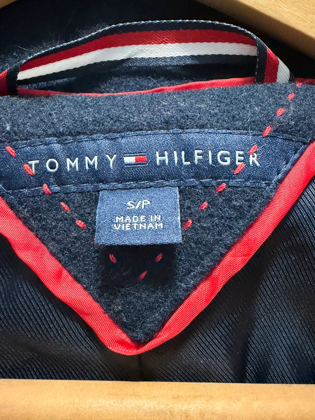 Tommy Hilfiger Navy Wool Blend Coat - photo 4