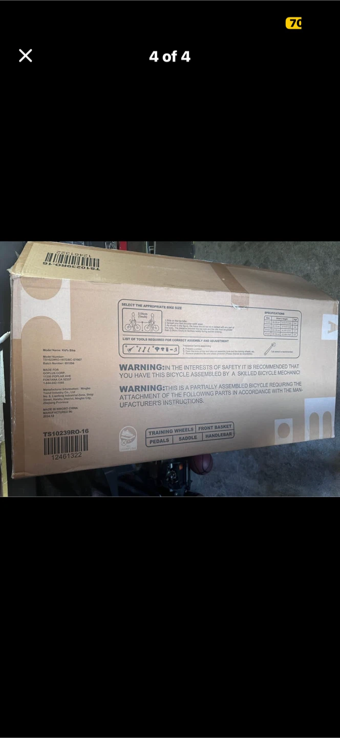 BABY JOY Kids Bike 16 Inch DONT ASK IF ITS ABAILABLE PLEASE - photo 4