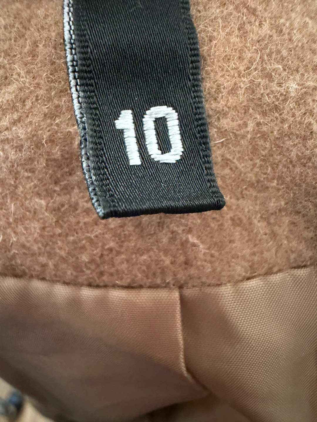 Brown Wool Blend Coat Size 10 - photo 2