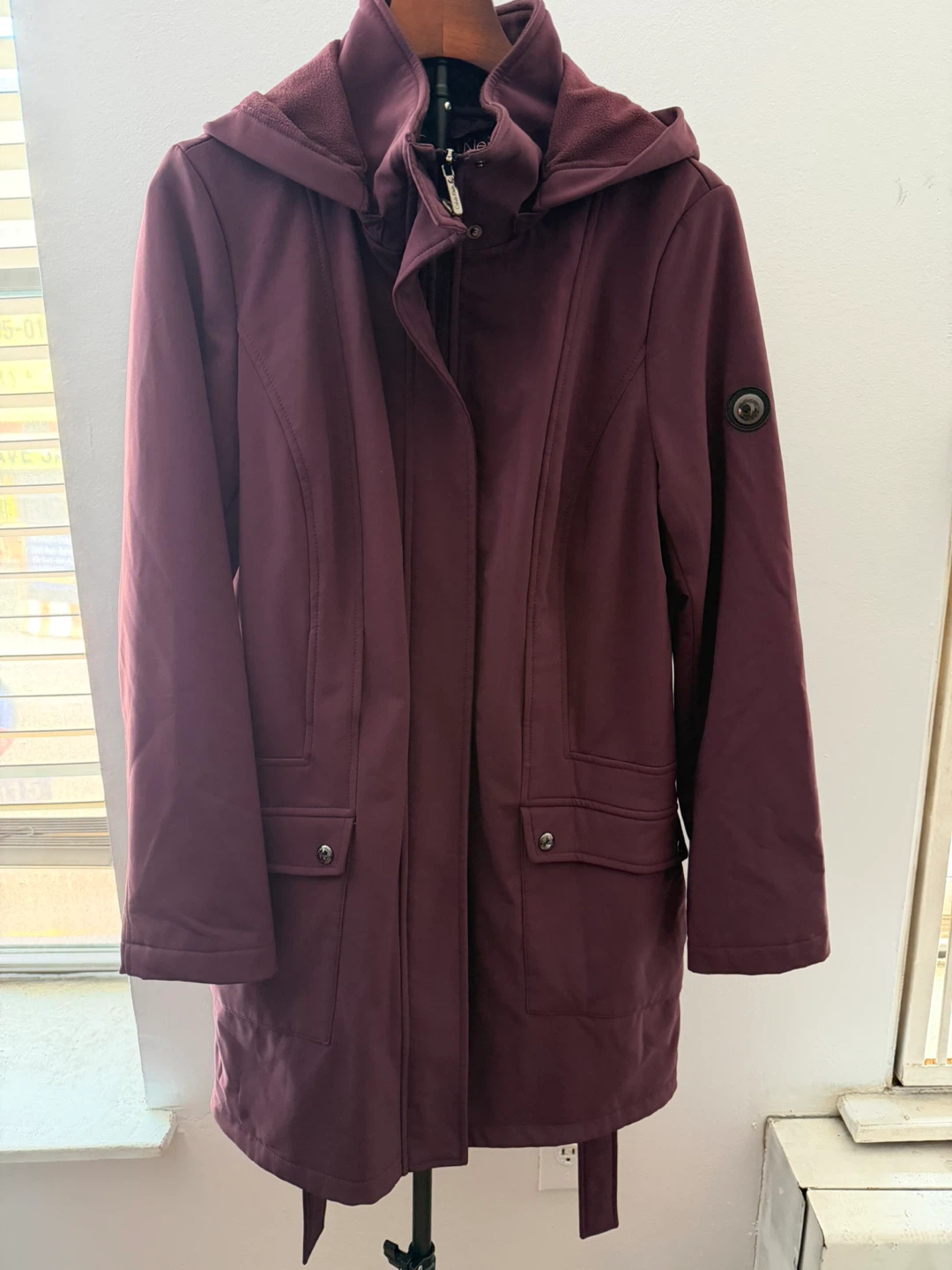 Calvin Klein Women's Hooded Water Resistant Jacket
