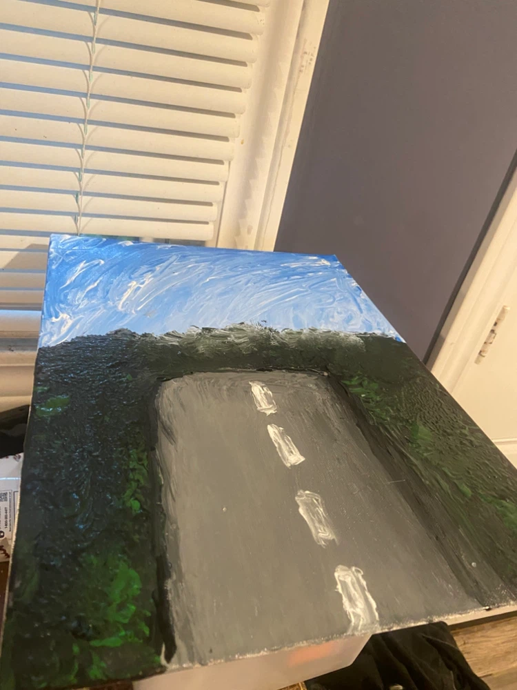 Original Painting: Road through the Woods
