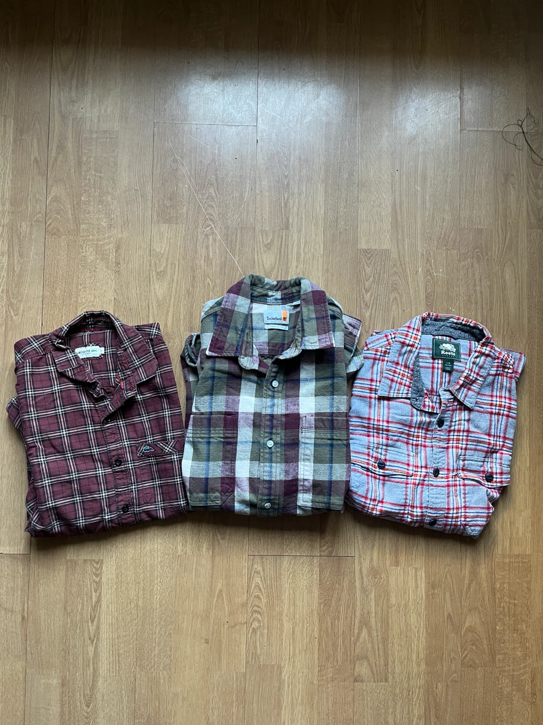Bundle of Men’s Plaid Flannel shirts - Large