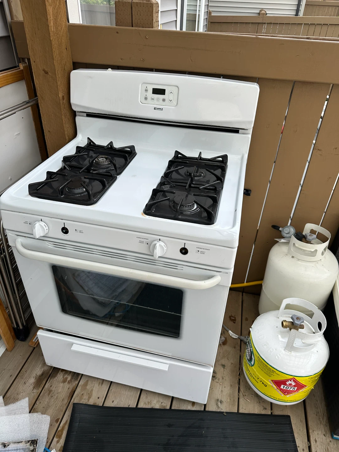 White gas stove