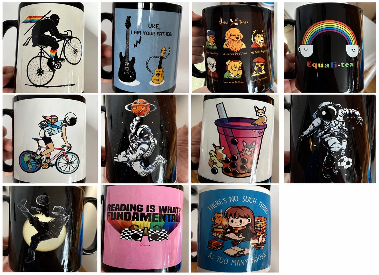 NEW Threadless 15 oz Artist Mugs w/ Original Boxes – 11 Designs