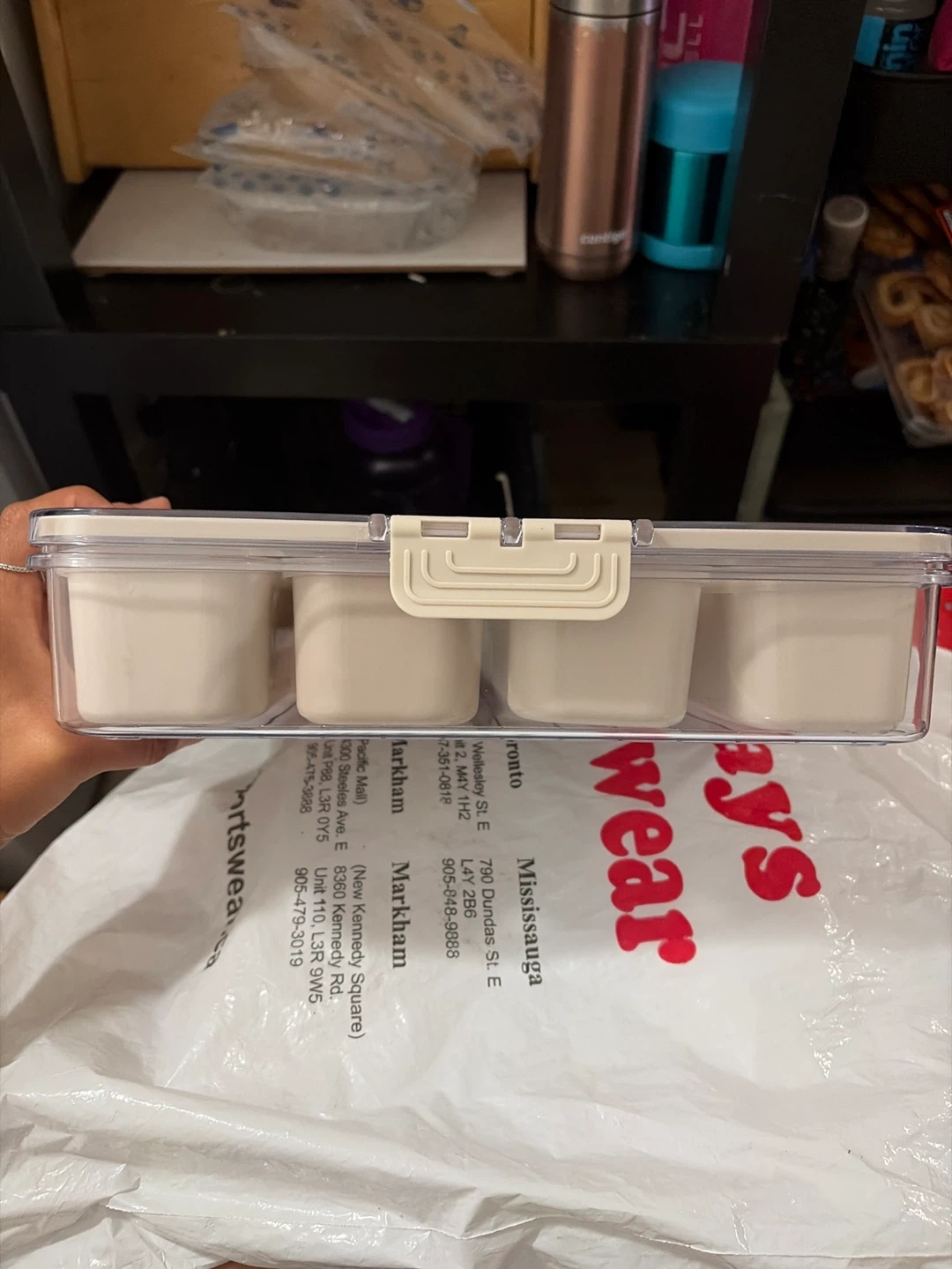 Portable 8-Compartment Food Storage Container with Handle - photo 3