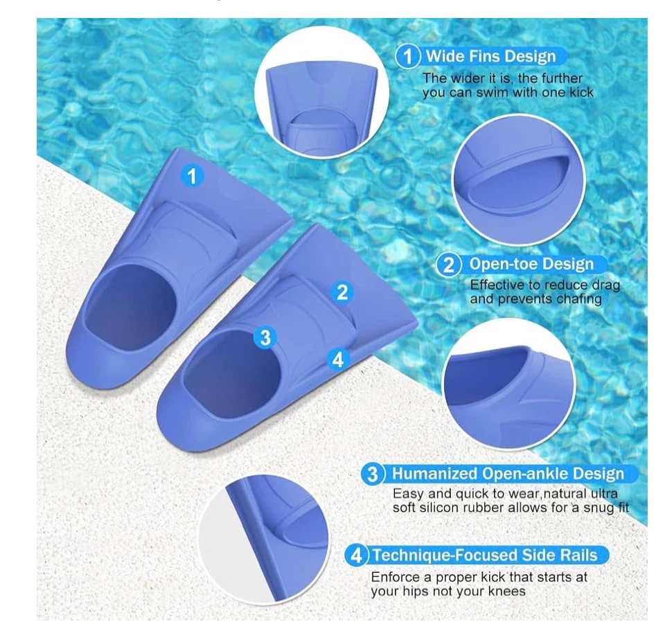 New Women’s US 5.5- 7 Gintenco Training Swim Fins - photo 2