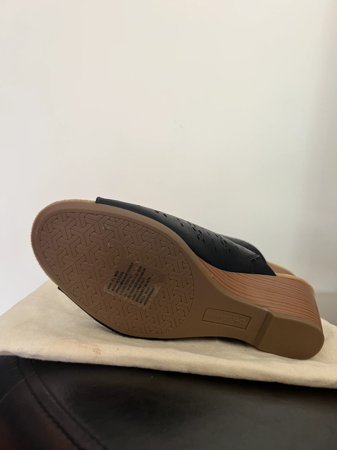Croft & Barrow Black Wedge Sandals - photo 4