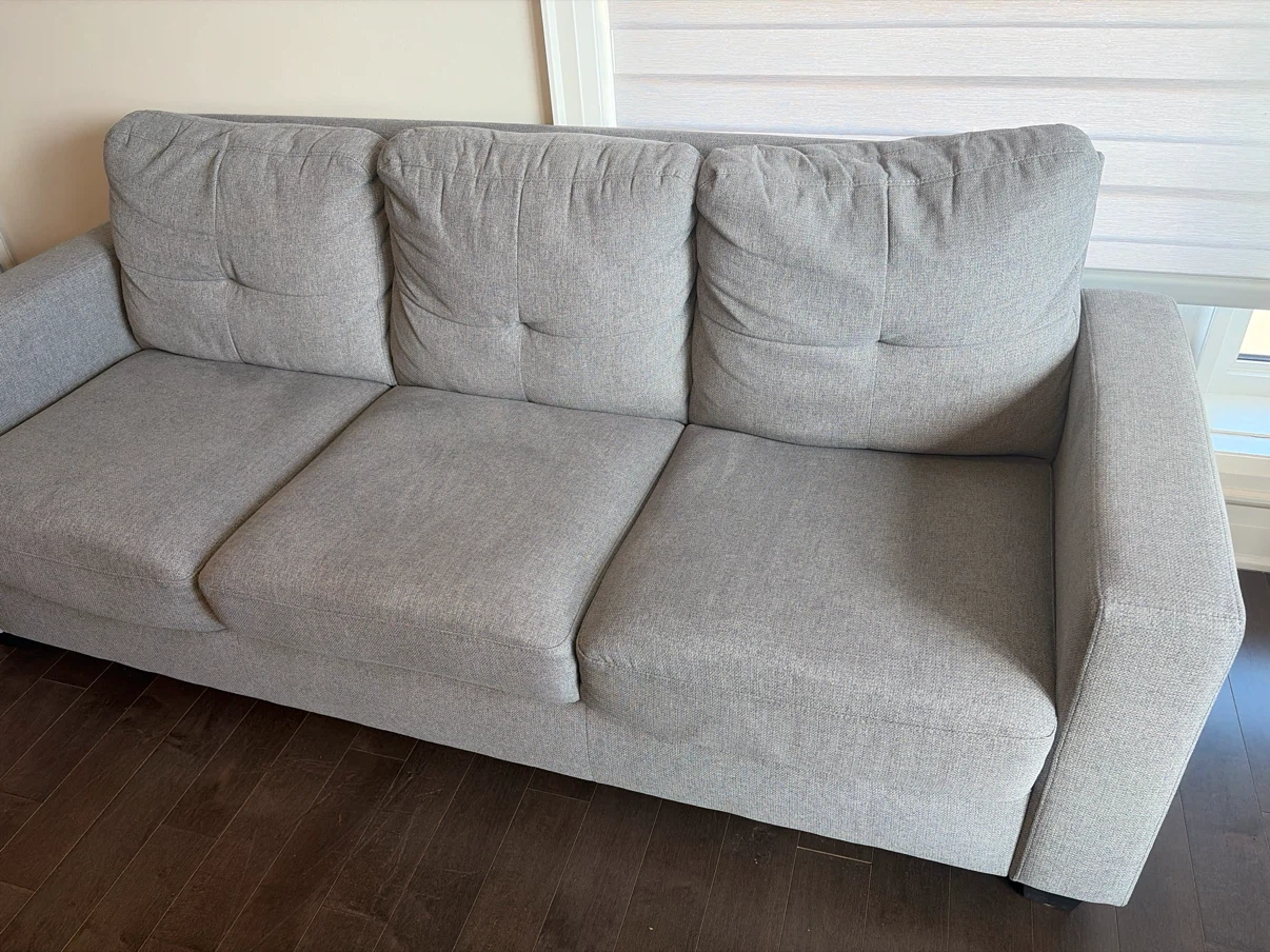 STRUCTUBE ERIN Grey Fabric Sofa - photo 2