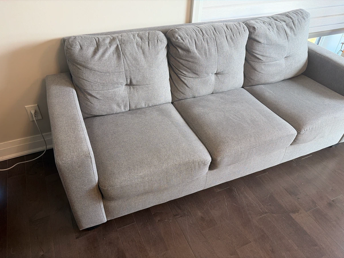 STRUCTUBE ERIN Grey Fabric Sofa - photo 3