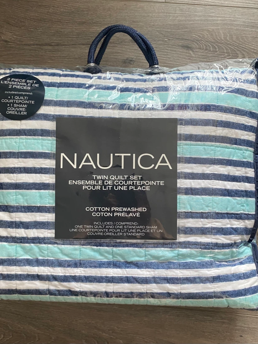 Nautica Twin Quilt Set with Sham