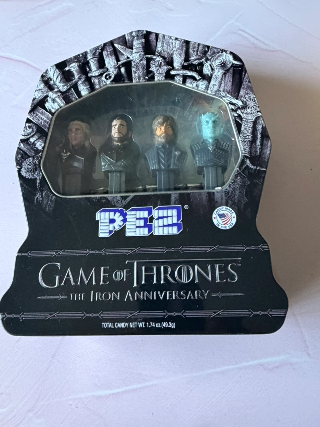 New The Game of Thrones: The Iron Anniversary PEZ Gift Tin