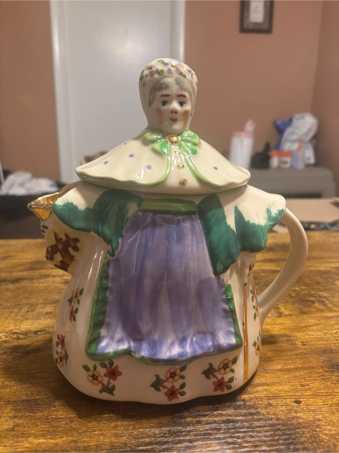 Decorative Ceramic Teapot Figurine