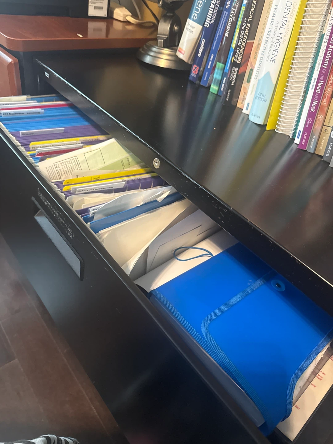 Black 2-Drawer Filing Cabinet - photo 3