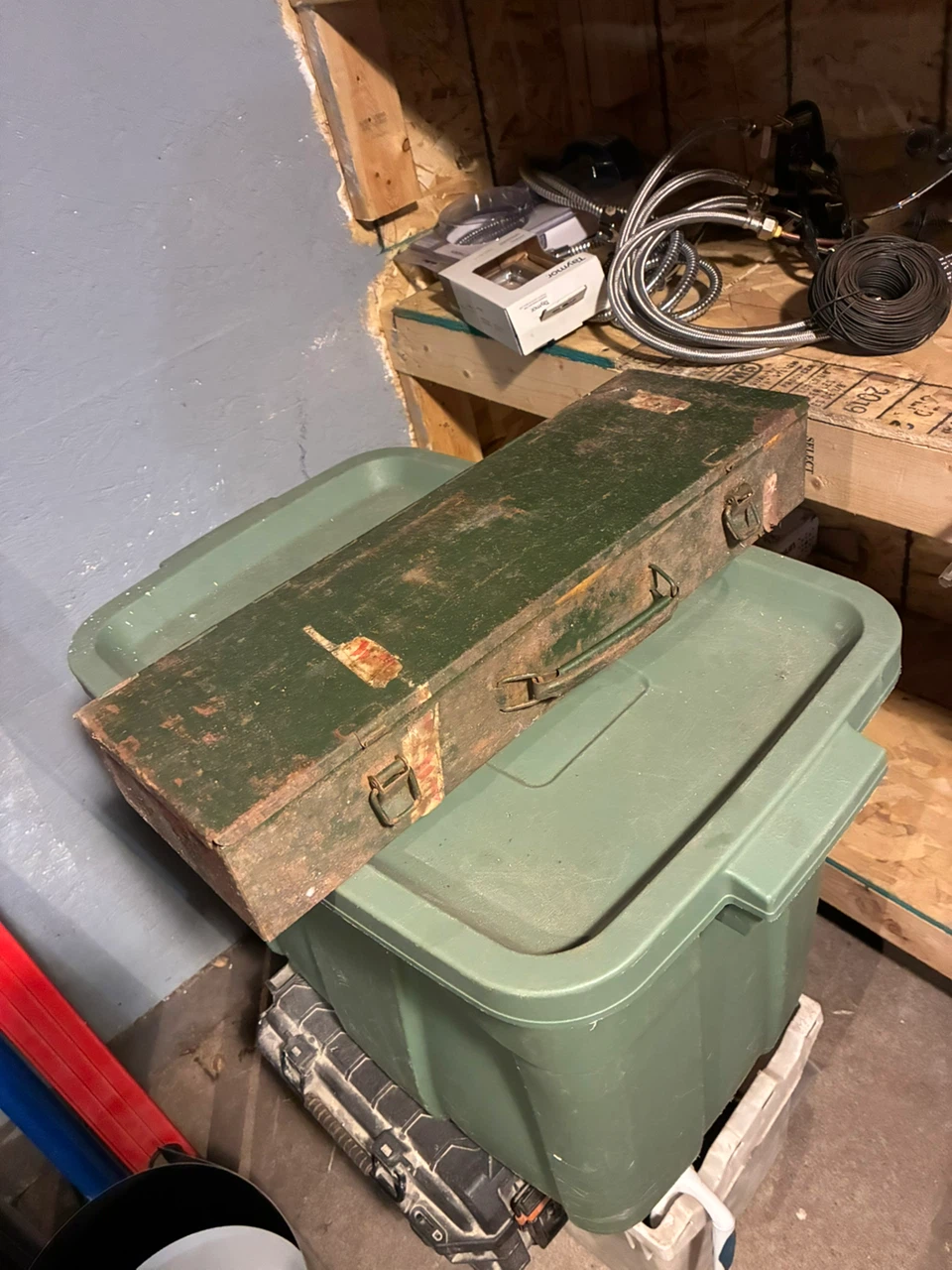 Vintage Metal Tool Box with Socket Set - photo 2
