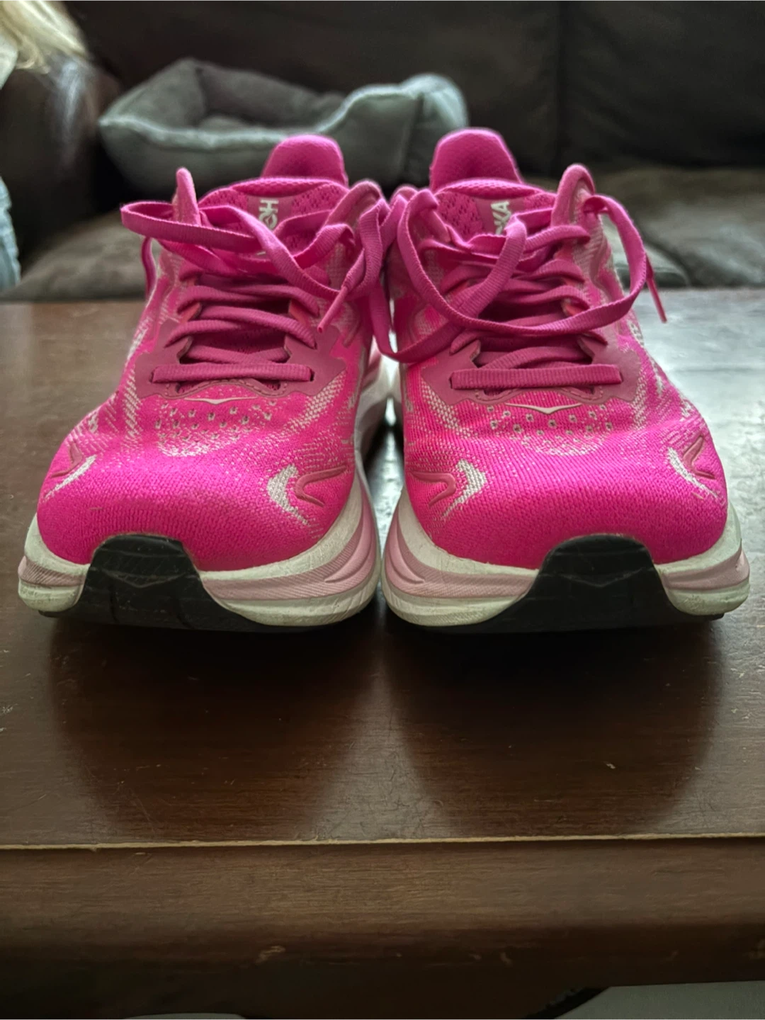 Hoka One One Clifton 10 Women's Running Shoes Pink Size 8.5