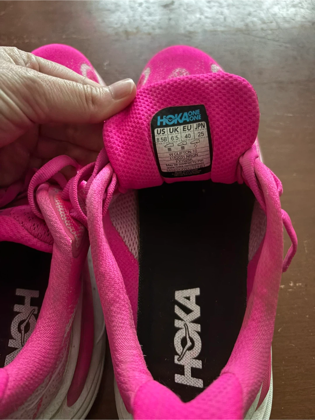 Hoka One One Clifton 10 Women's Running Shoes Pink Size 8.5 - photo 3