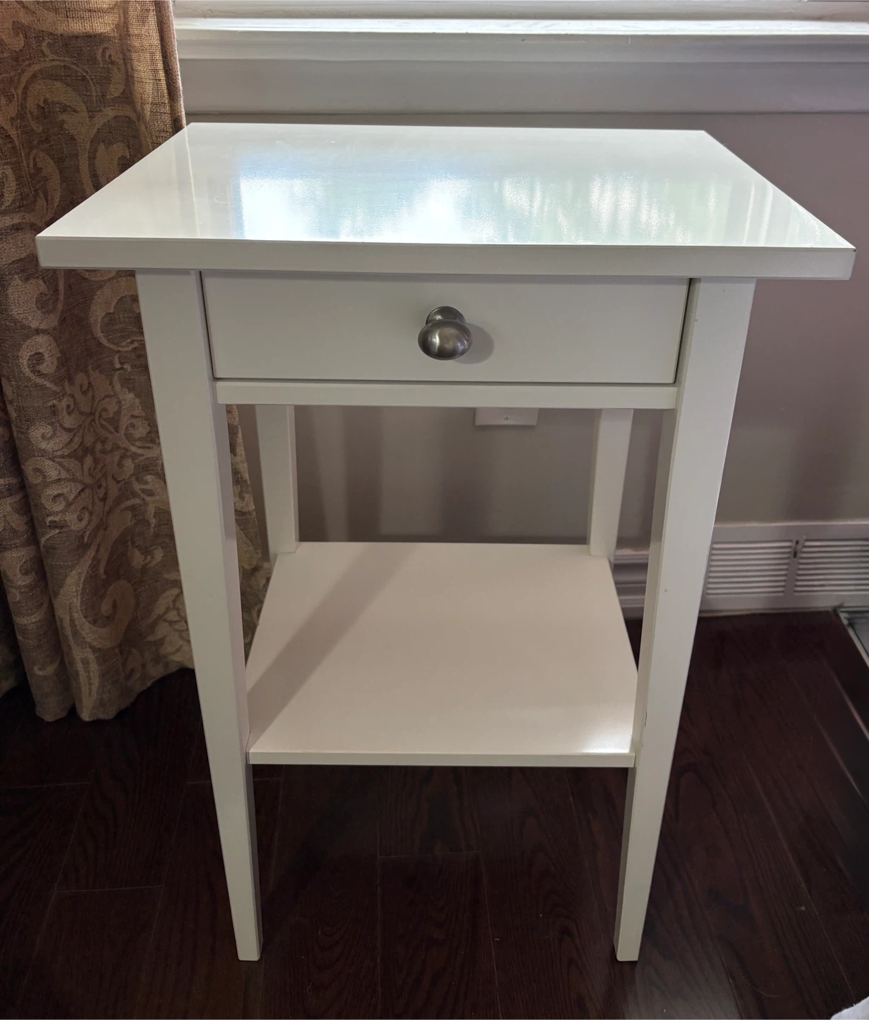 IKEA Hemnes White Bedside Table
