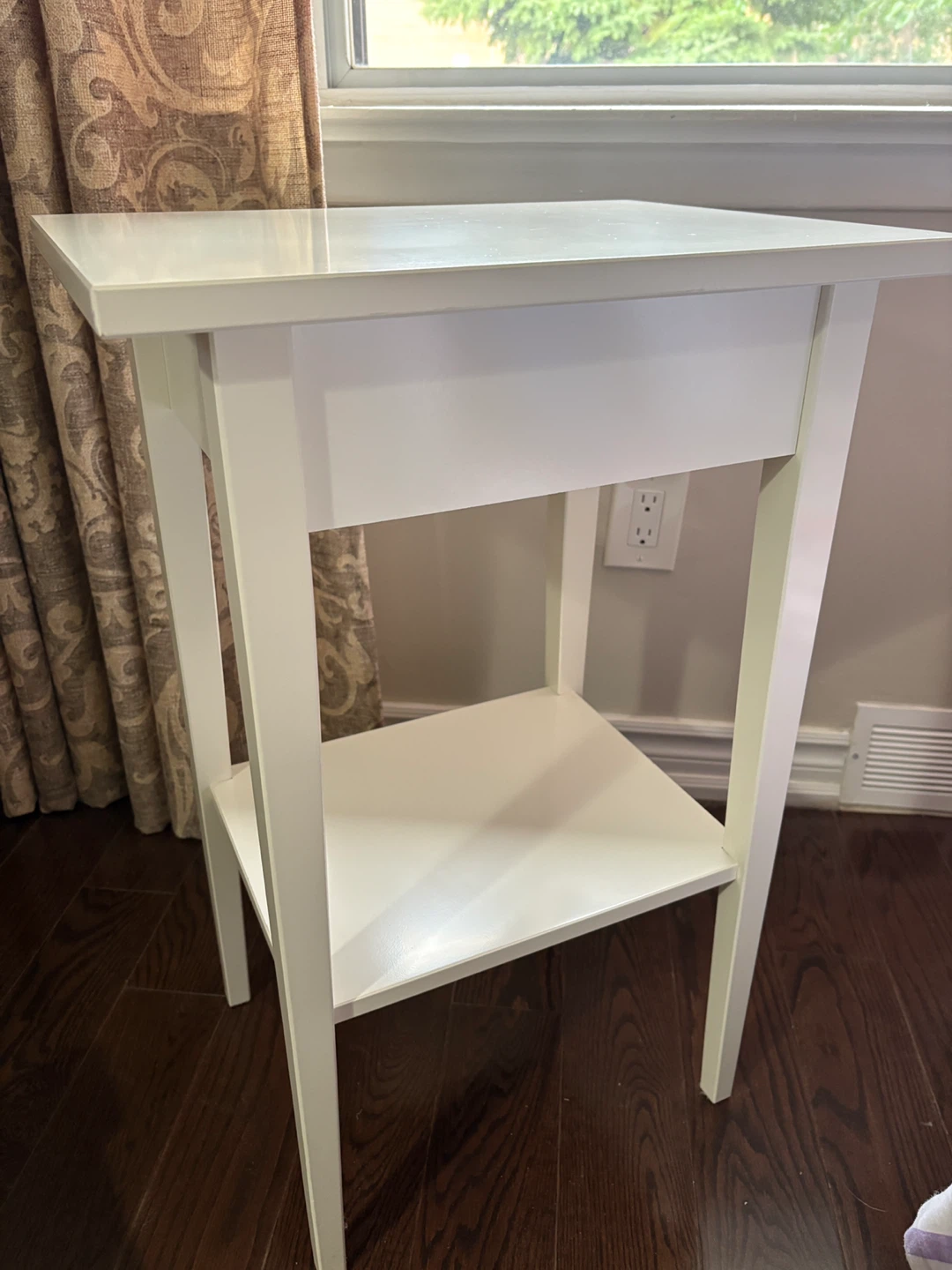 IKEA Hemnes White Bedside Table - photo 3