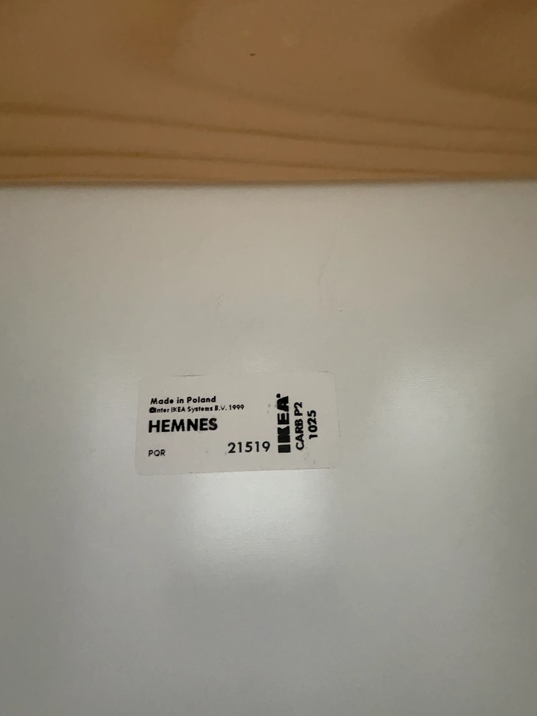 IKEA Hemnes White Bedside Table - photo 4