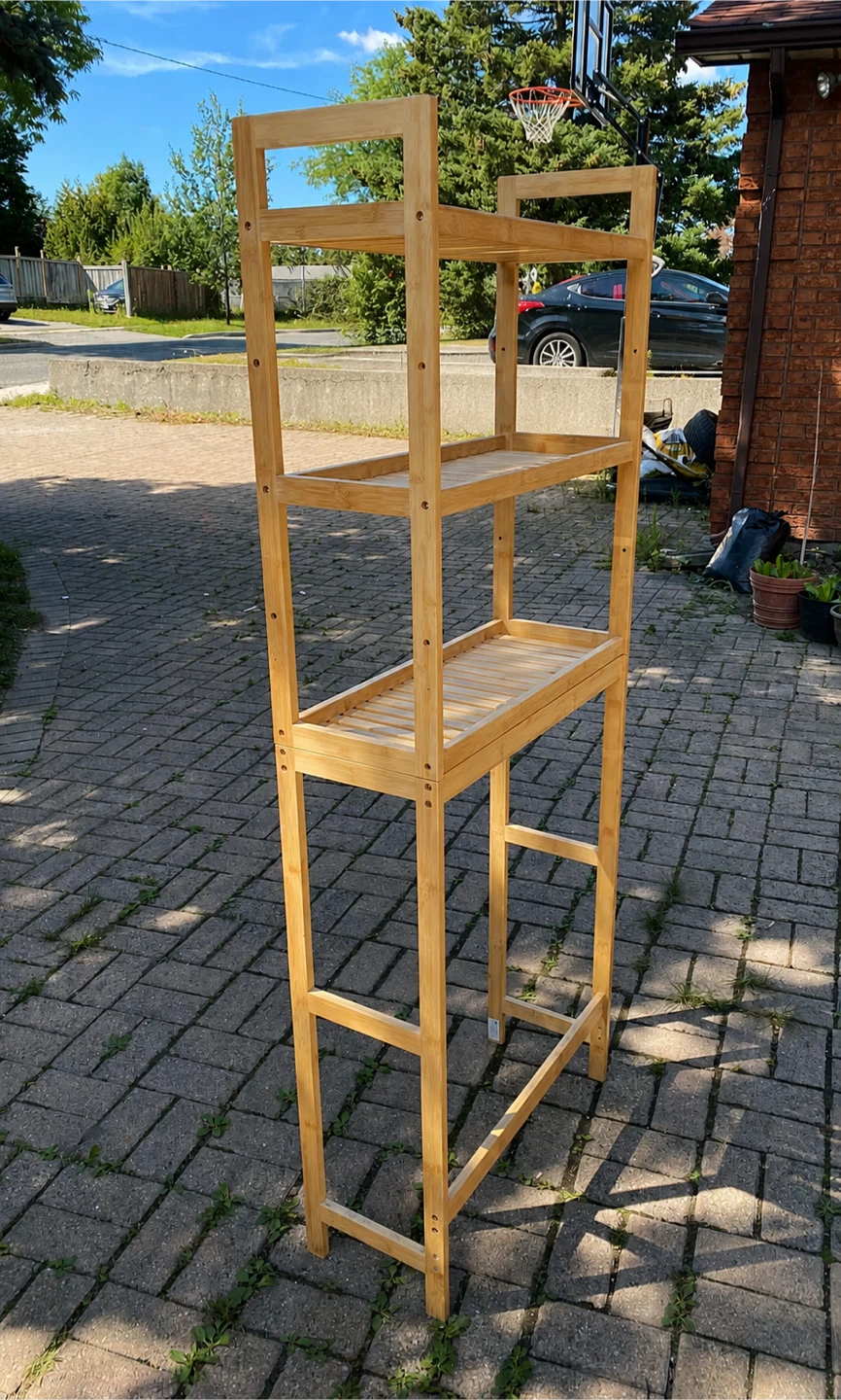 Bamboo 3-Tier Shelf Unit - photo 2